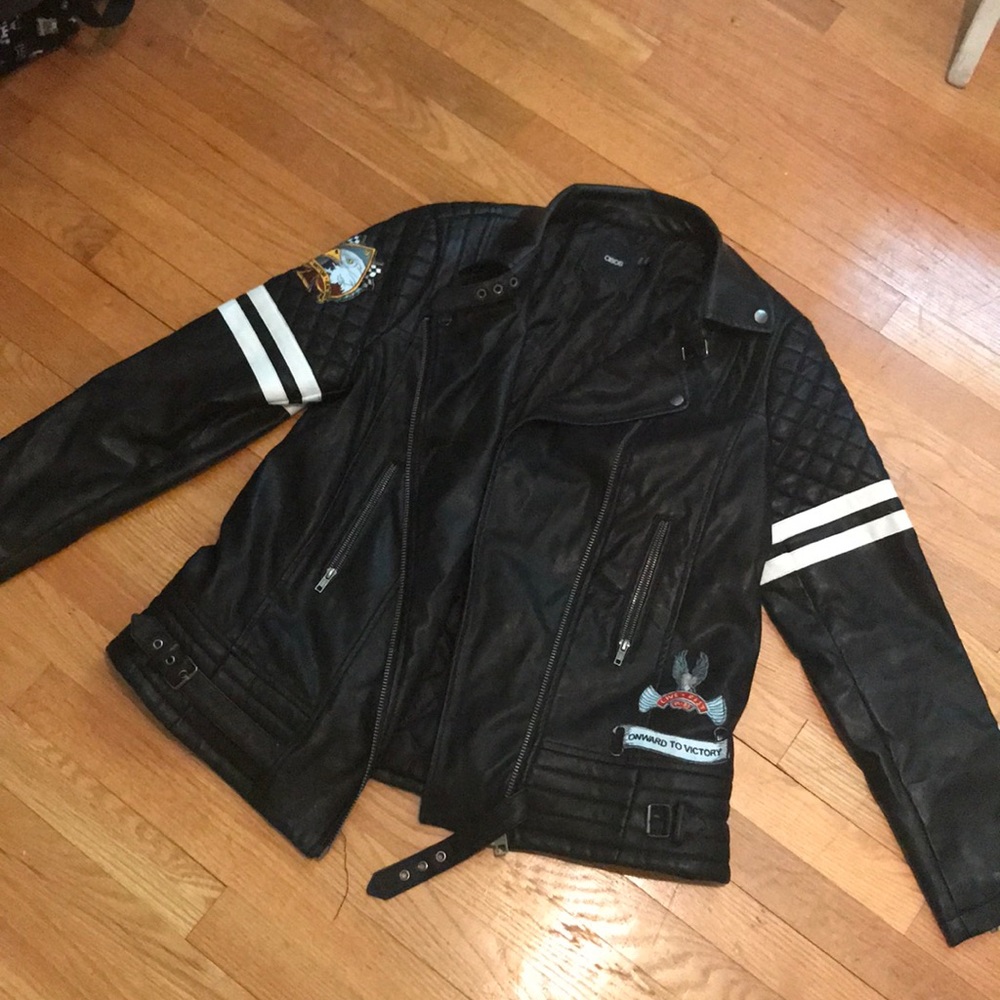 ASOS Moto JACKET W PATCHES NEW